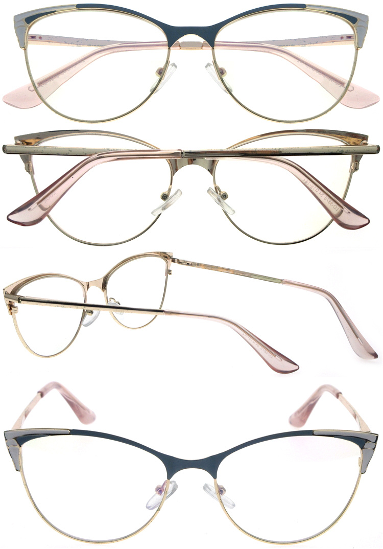 DRM164058 Oversized Cateye Shape Metal Read Eyeglasses for Women (5)