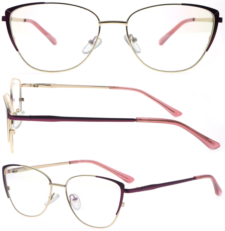 DRM164060 Ladies Design Custom Wholesale Metal Reading Glasses with Metal Sprign Hinges (1)