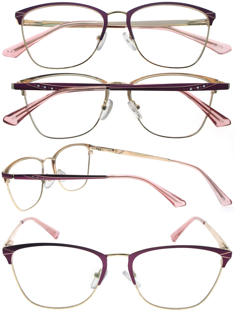 DRM164062 Stylish Metal Granny Reading Glasses with Diamond Decoration (5)