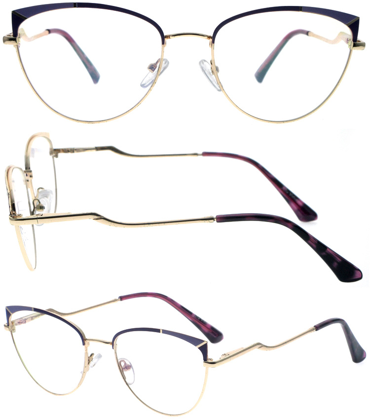 DRM164064 Women Style Metal Reading Glasses with Cateye Shape (1)