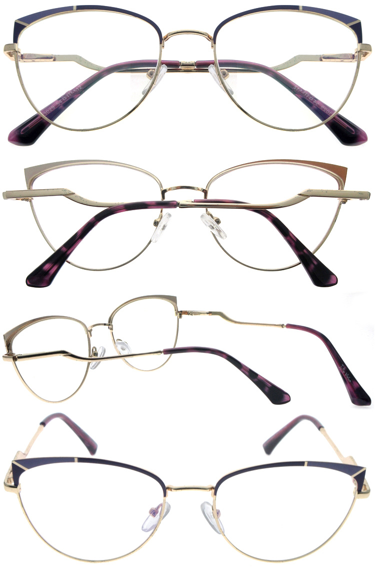 DRM164064 Women Style Metal Reading Glasses with Cateye Shape (5)