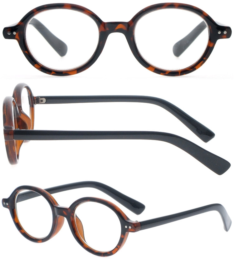 DRP102283 Lightweight Reading Glasses With Oval Frame  For Travel (1)