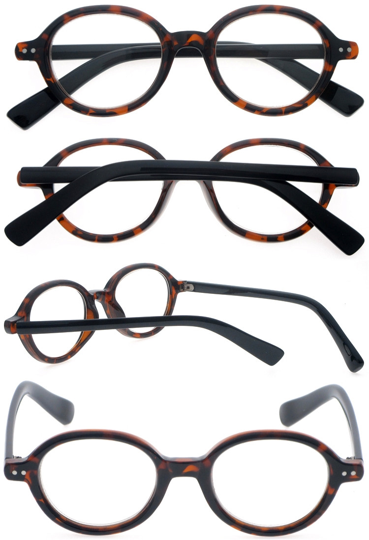 DRP102283 Lightweight Reading Glasses With Oval Frame  For Travel (3)