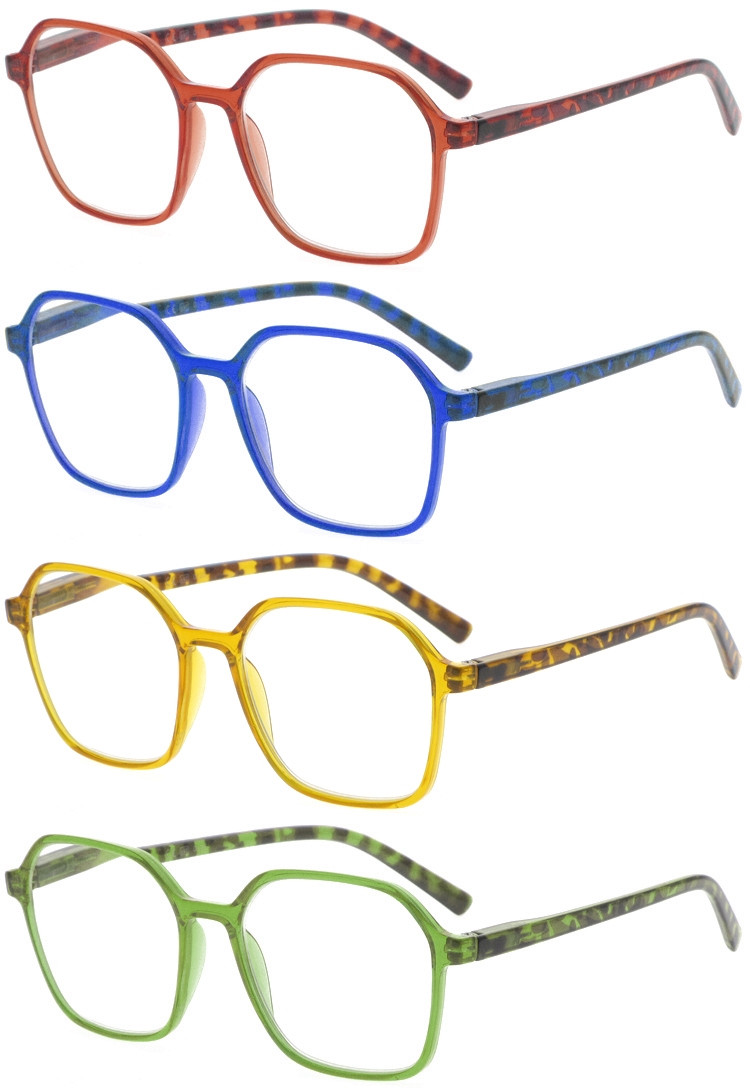 DRP102284 High Power Reading Glasses With Transparent Color (2)