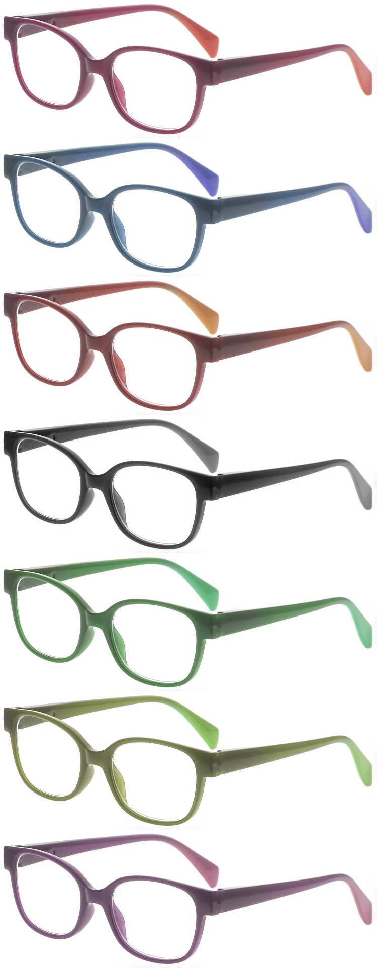DRP102286 Stylish Reading Glasses Reading Magnifiers Gradient Color (2)