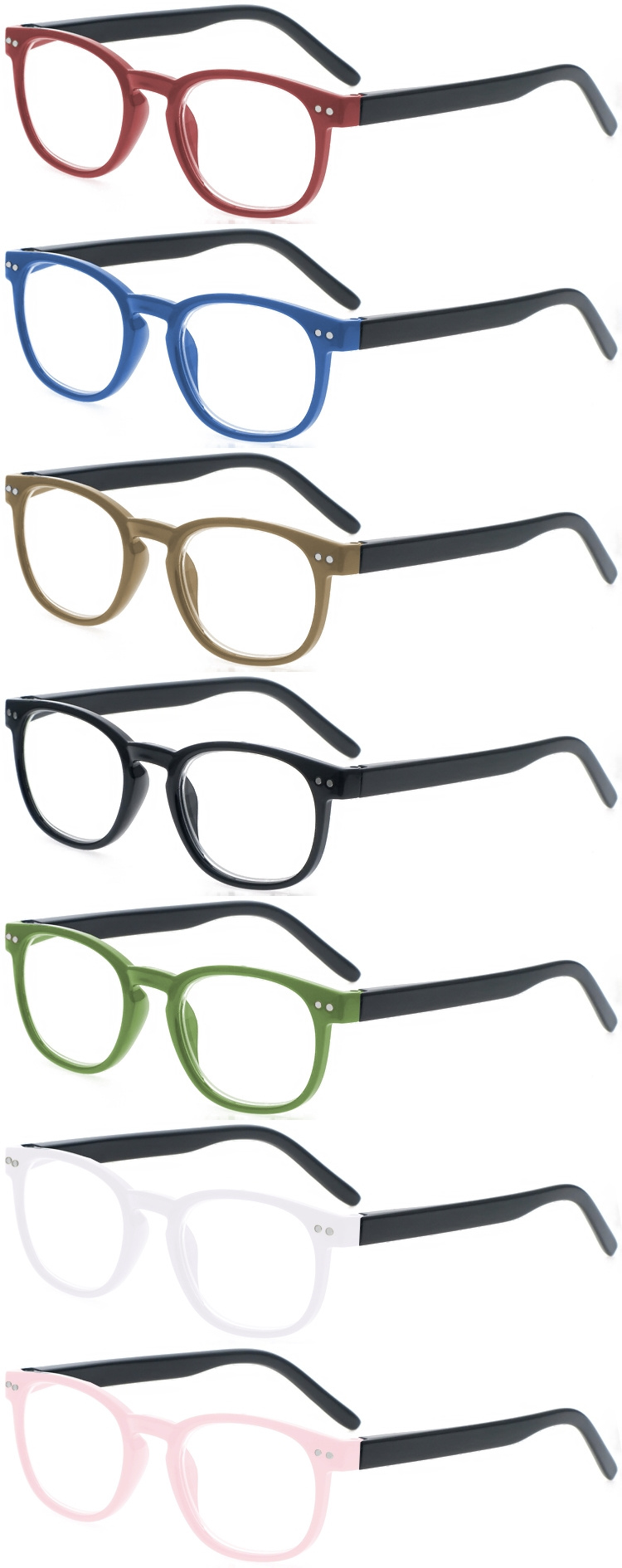 DRP102290 Custom Designer Reading Glasses Plastic Read Glasses Magnifiers (2)