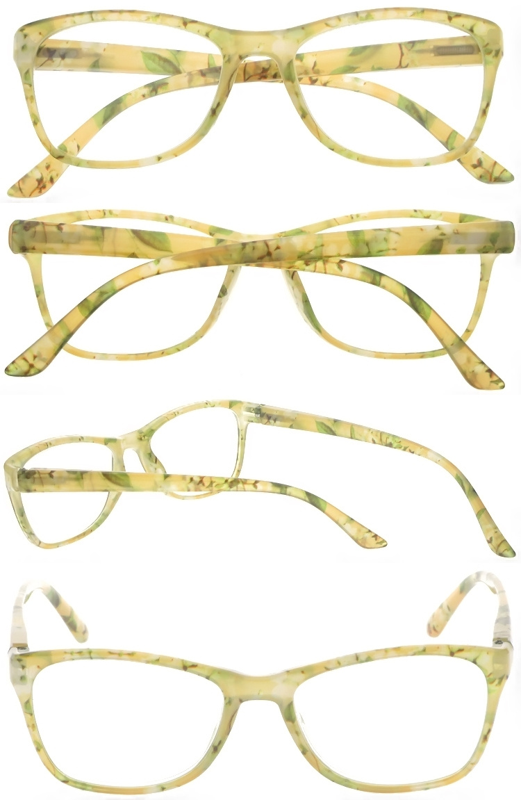 DRP102296 Ladies Style  Flower Pattern Frame Cheap Reading Glasses Bulk Reading Magnifiers (2)