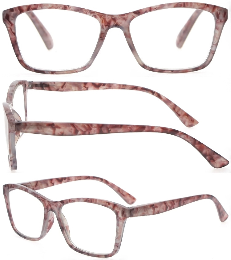 DRP102299 Pattern Frame PC Plastic Reading Eyeglasses Insert Spring Leg Reading Glasses (1)