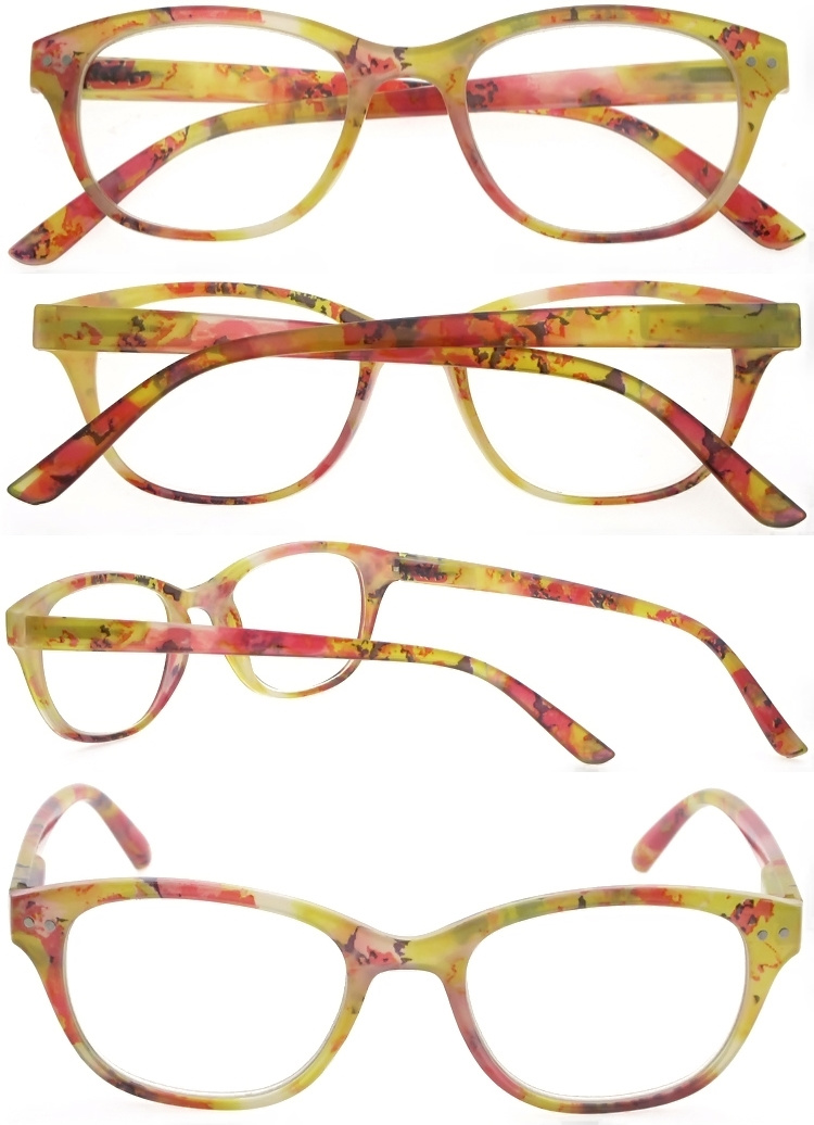DRP102300 Wholesale Plastic Readers Reading Eyewear with Pattern Frame  (2)