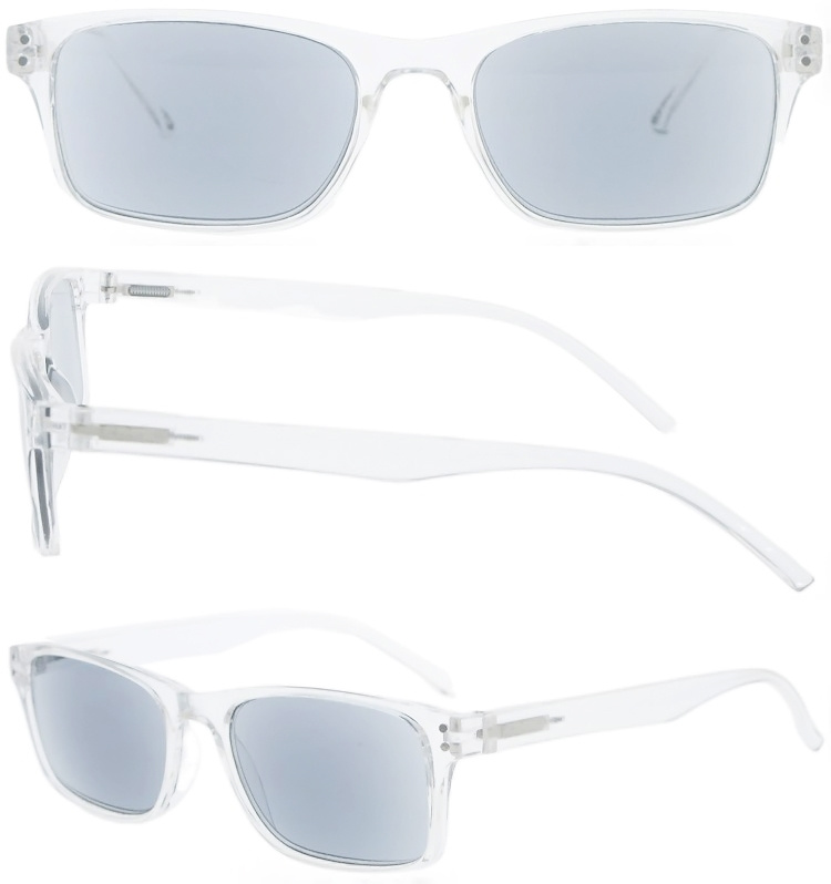DRP102308 Rectangle Magnifying Sun Readers with Crystal Frame (1)