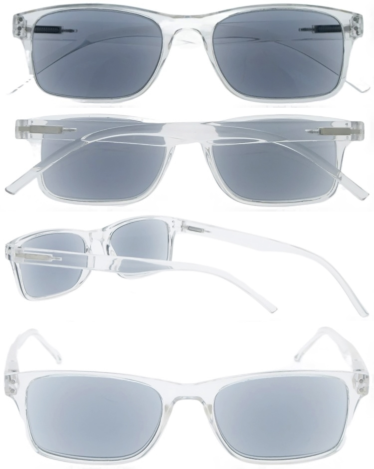 DRP102308 Rectangle Magnifying Sun Readers with Crystal Frame (2)