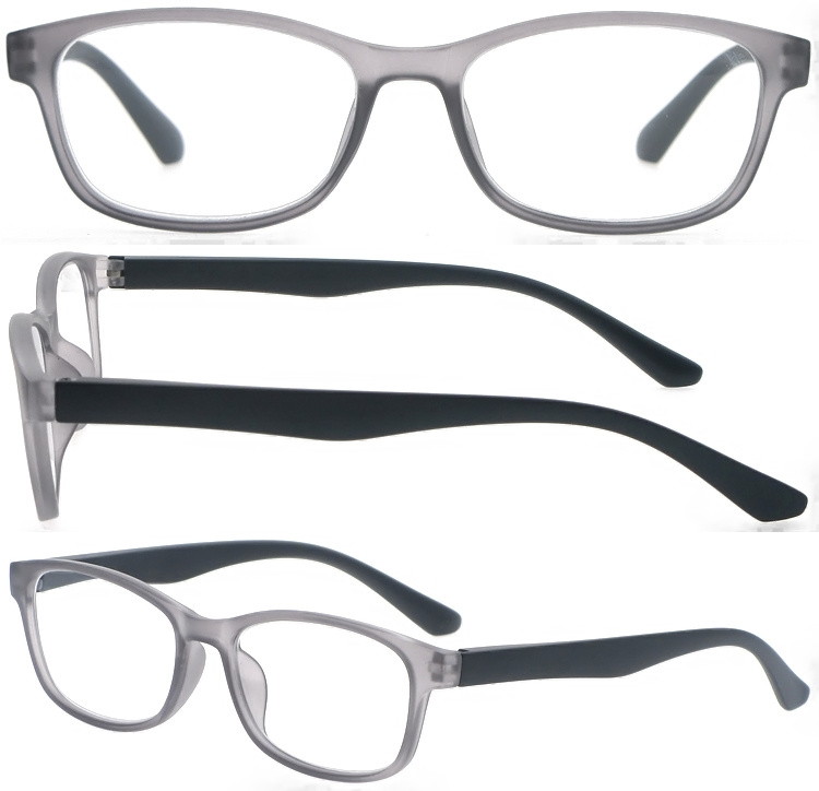 DRP102309 Wholesale Unisex Plastic Reading Glasses with Double Colors Frame (1)