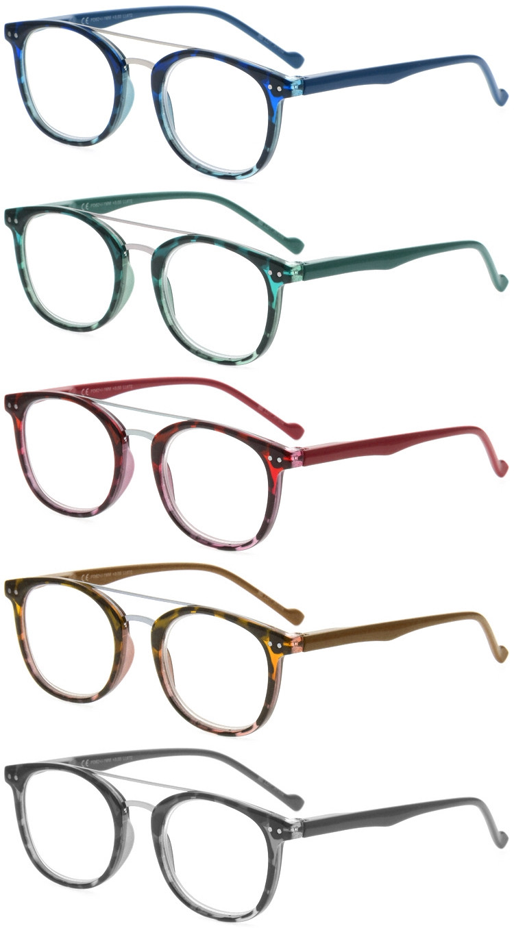DRP127107 Brow Bar Frame Reading Glasses With Multiple Color  (2)
