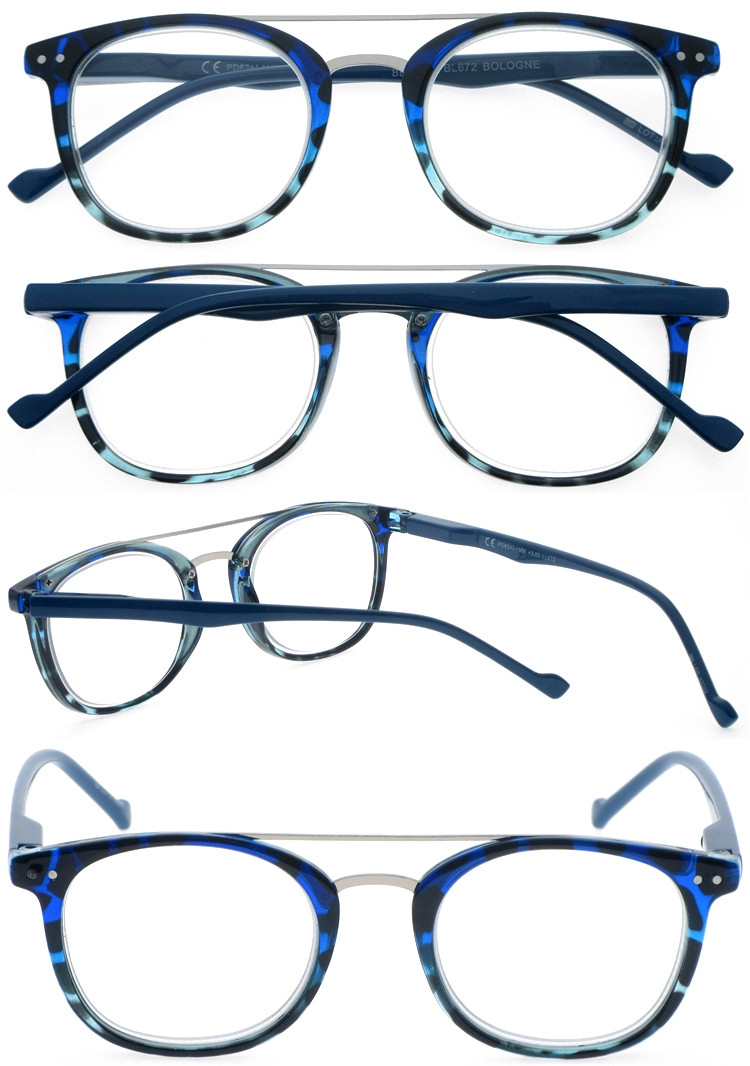 DRP127107 Brow Bar Frame Reading Glasses With Multiple Color  (3)
