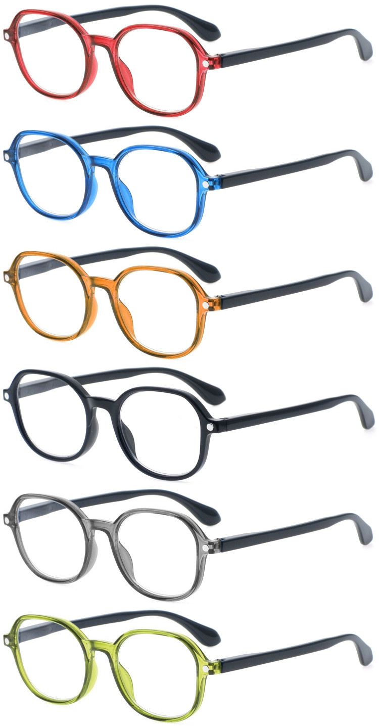 DRP127177 High Power Reading Glasses With Double-Color Pattern (2)