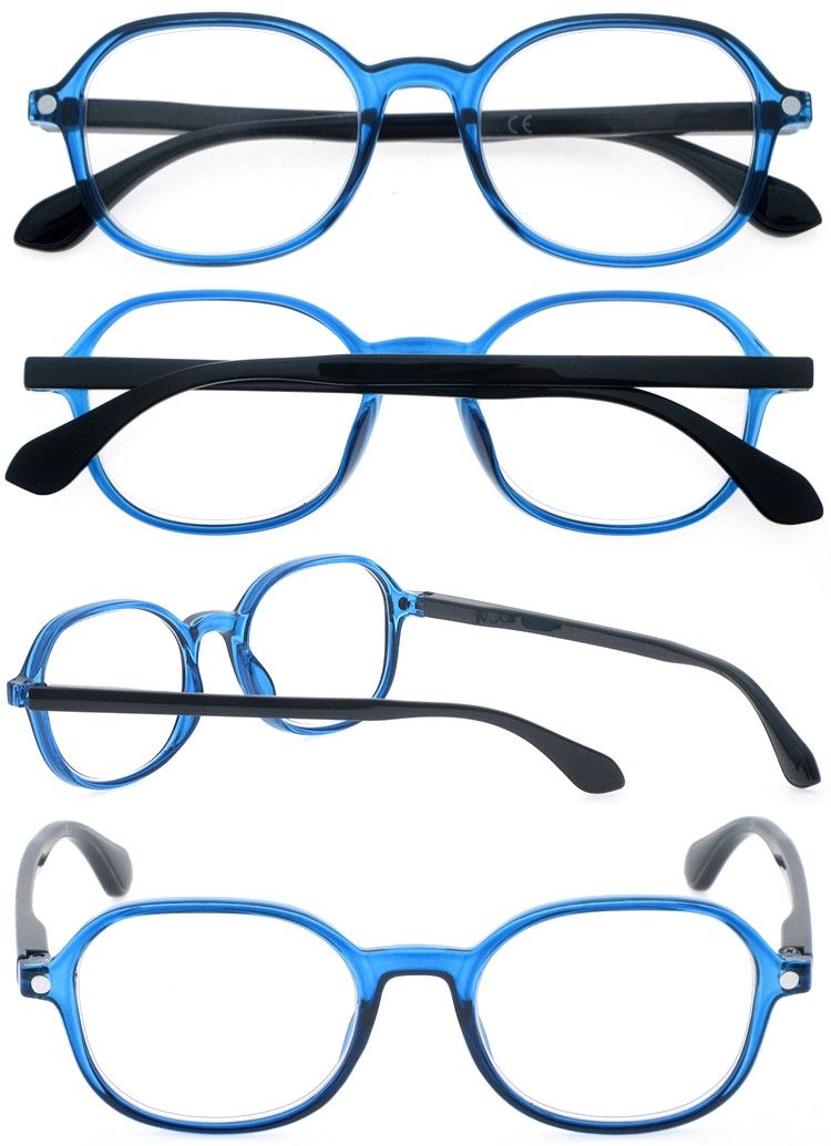 DRP127177 High Power Reading Glasses With Double-Color Pattern (3)