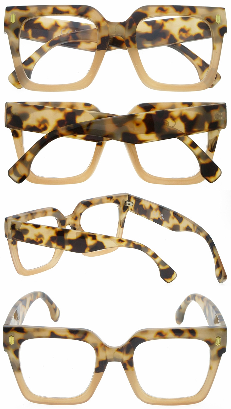 DRP131159 Wholesale Oversized Big Frame Plastic Custom Reading Glasses with Metal Hinge (3)