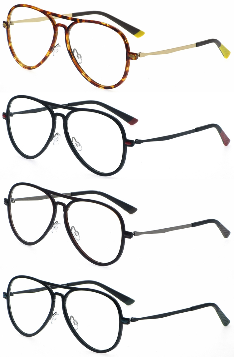 DRP131162 Double Bridge Oversized Wholesale Reading Glasses Specs Magnifiers PC with Metal Legs (2)