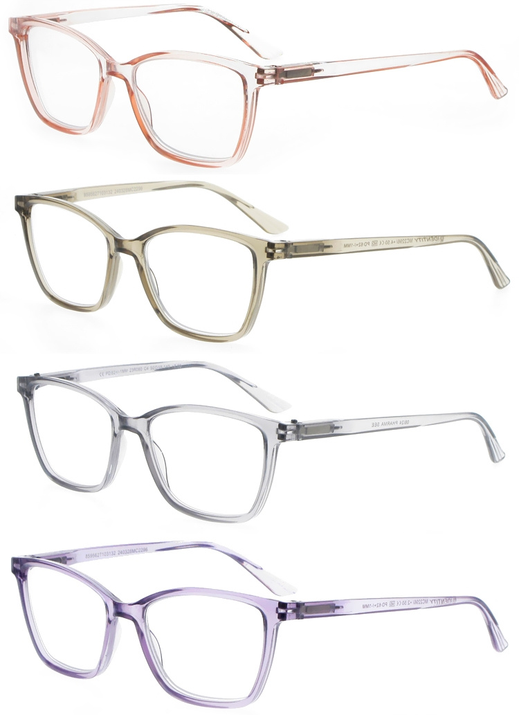 DRP317002 Wholesale Custom Plastic Reading Glasses with Crystal Frame (2)