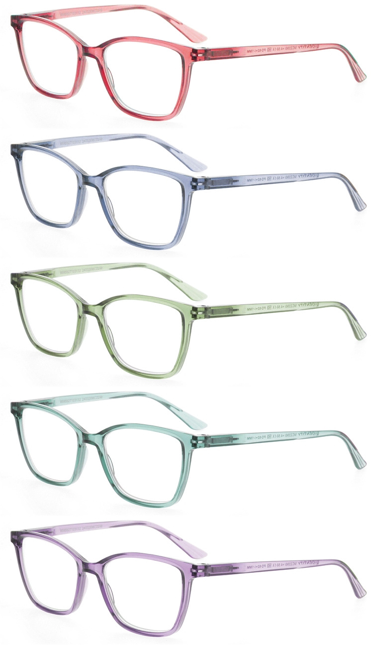 DRP317002 Wholesale Custom Plastic Reading Glasses with Crystal Frame (3)