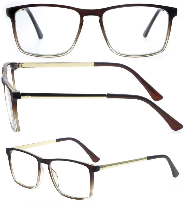 DRP317003 Classic Design Rectangle PC Reading Glasses with Metal Legs (1)