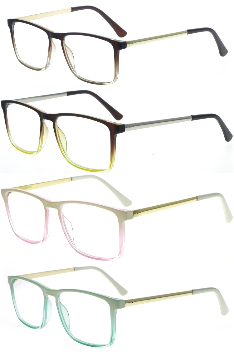 DRP317003 Classic Design Rectangle PC Reading Glasses with Metal Legs (2)