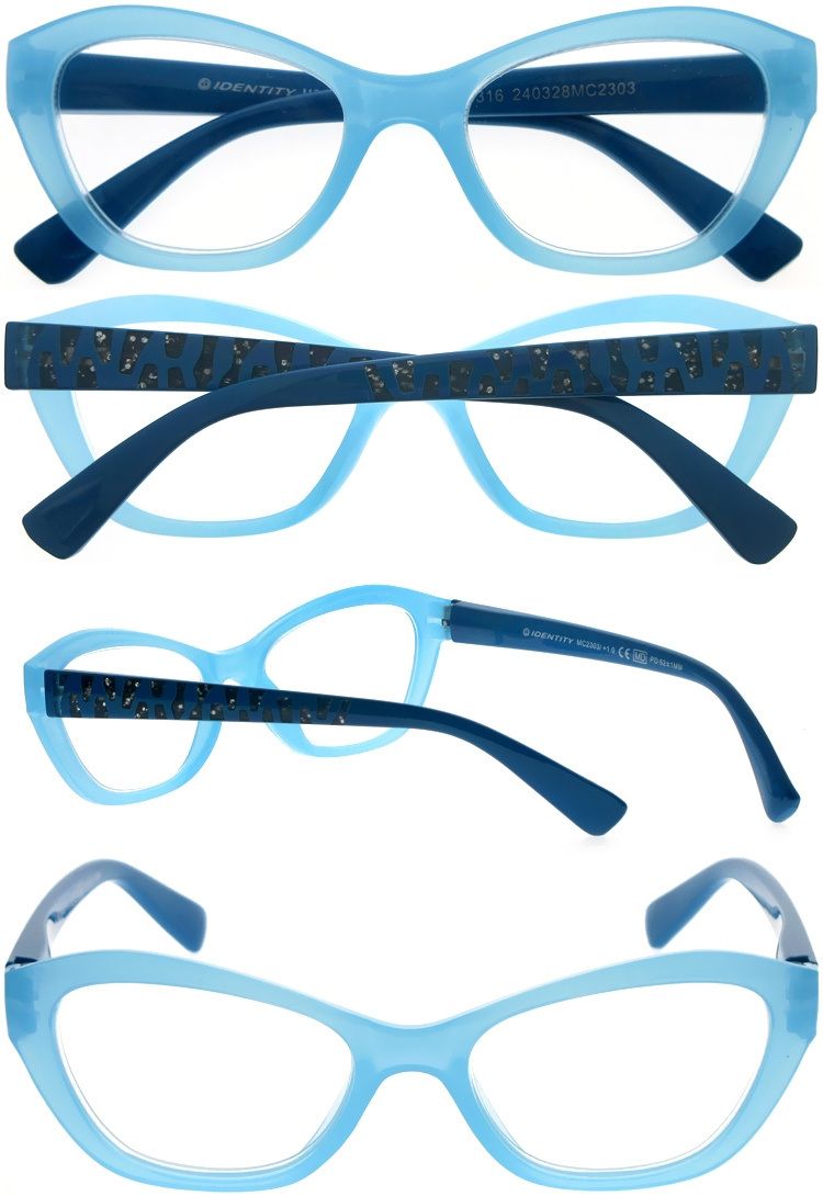 DRP317005 Hot Fashion Women Cateye PC Reader Reading Spectacles with Hollow-carved Design Legs (4)