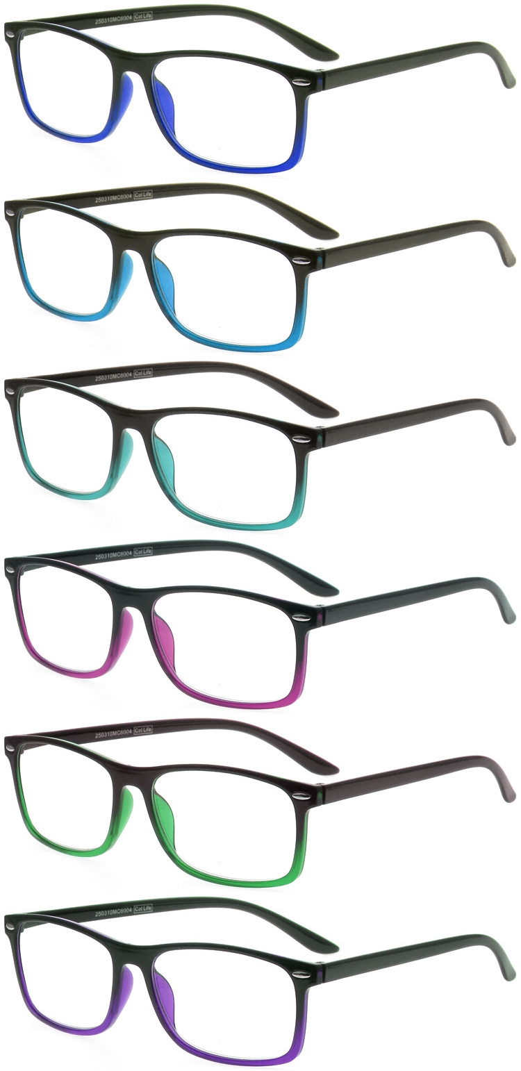 DRP317006 Unisex Rectangle PC Reading Glasses with Screw Hinges (3)