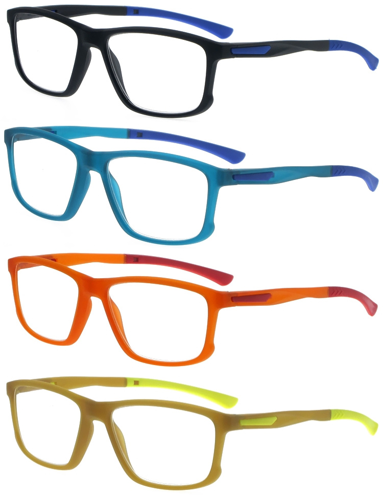 DRP317009 Unisex Double Colors Reading Glasses with Sports Design (2)
