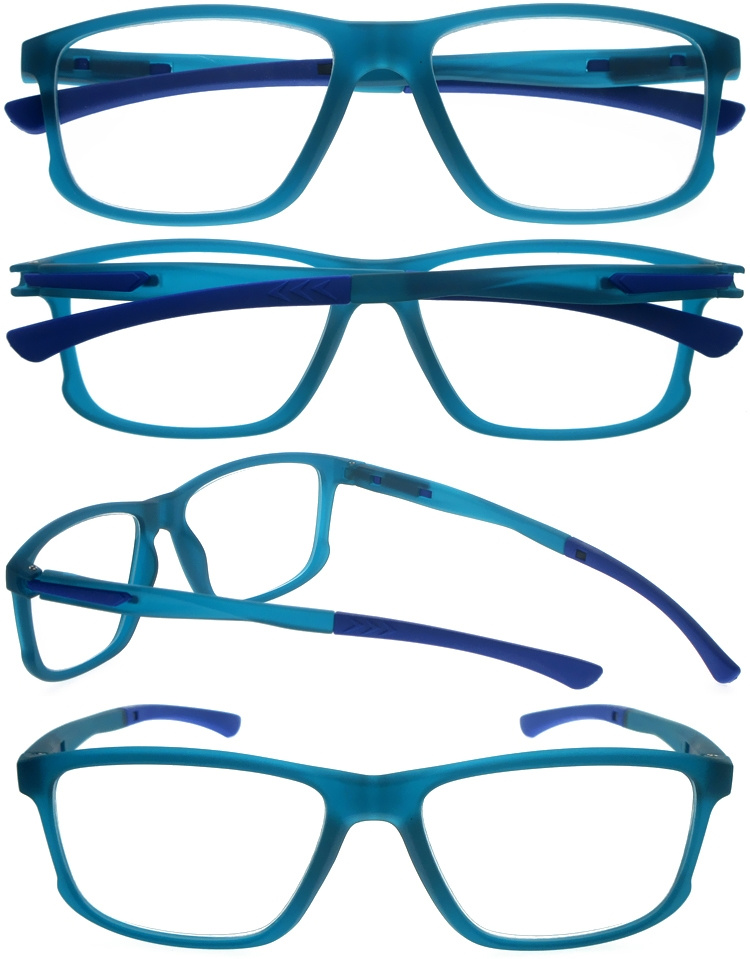 DRP317009 Unisex Double Colors Reading Glasses with Sports Design (4)