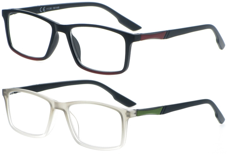 DRP317010 Men Style Rectangle Plastic Reader Lunettes de lecture with Custom Logo (2)