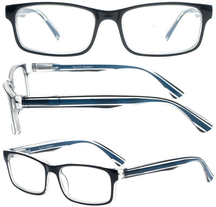 DRP317012 Rectangle Style Reading Glasses Beauty Pattern Temple (17)