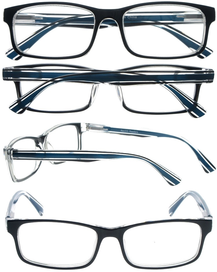 DRP317012 Rectangle Style Reading Glasses Beauty Pattern Temple (20)