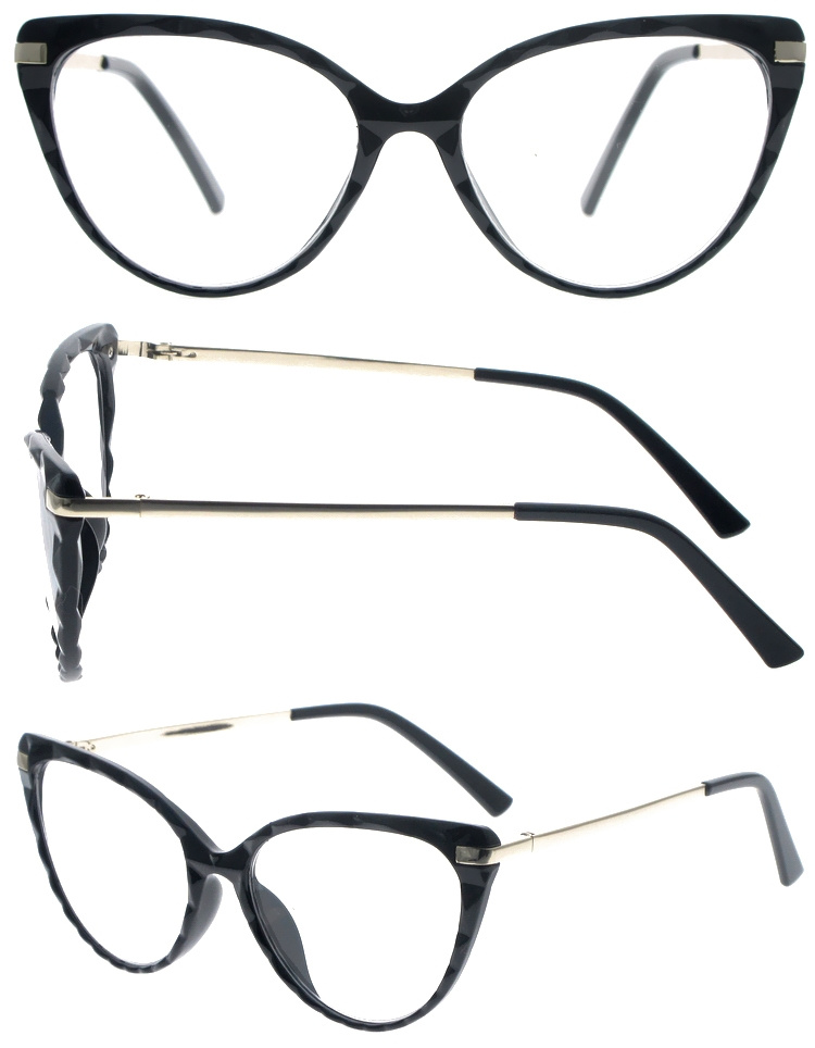 DRP317019 Cateye Frame Reading Glasses With Metal Hinge (1)
