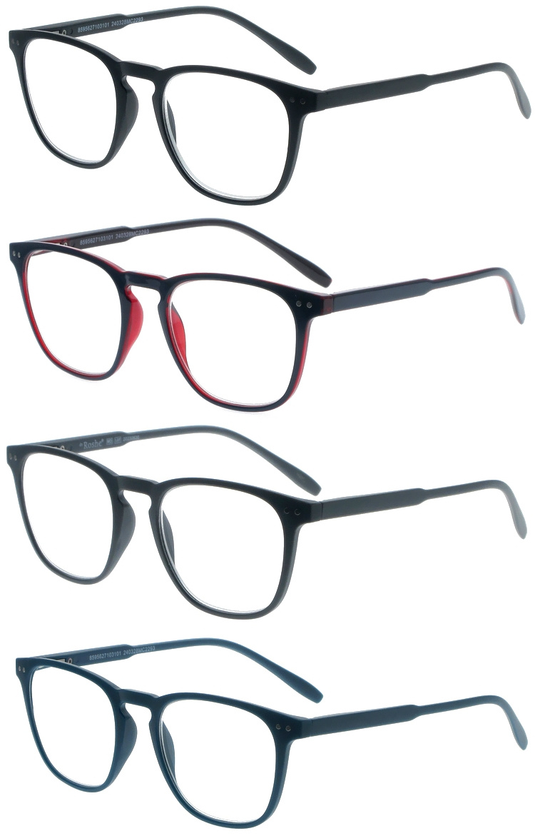 DRP317020 Oversize Square Frame Reading Glasses with More Color (2)