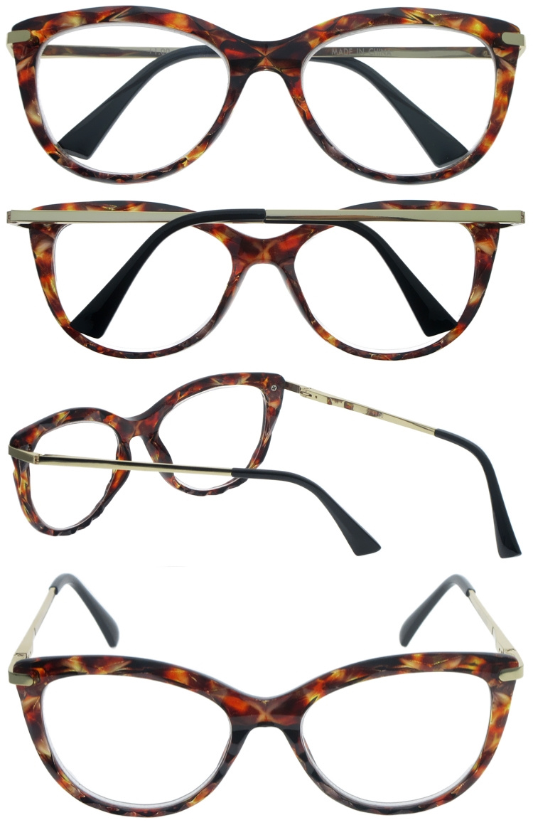 DRP317024 Stylish Reading Glasses With High Quality Metal Temple  (4)