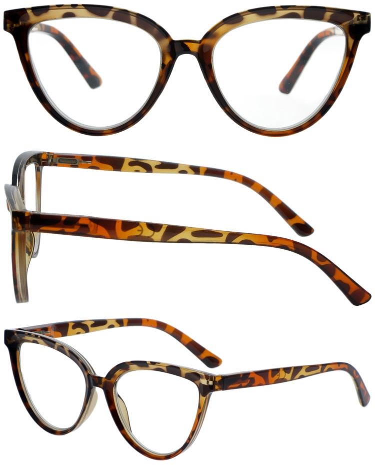 DRP317029 Cateye Style Reading Glasses With Two-color design Factory  (1)