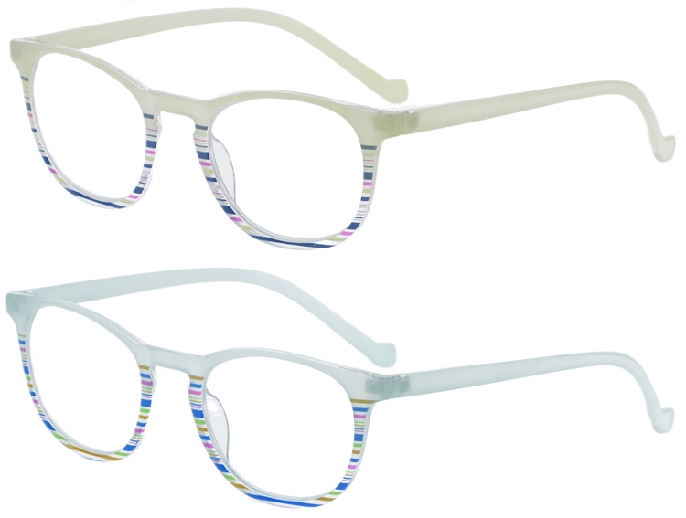 DRP317031 Light Color Prescription Reading Glasses With Metal Hinge (2)