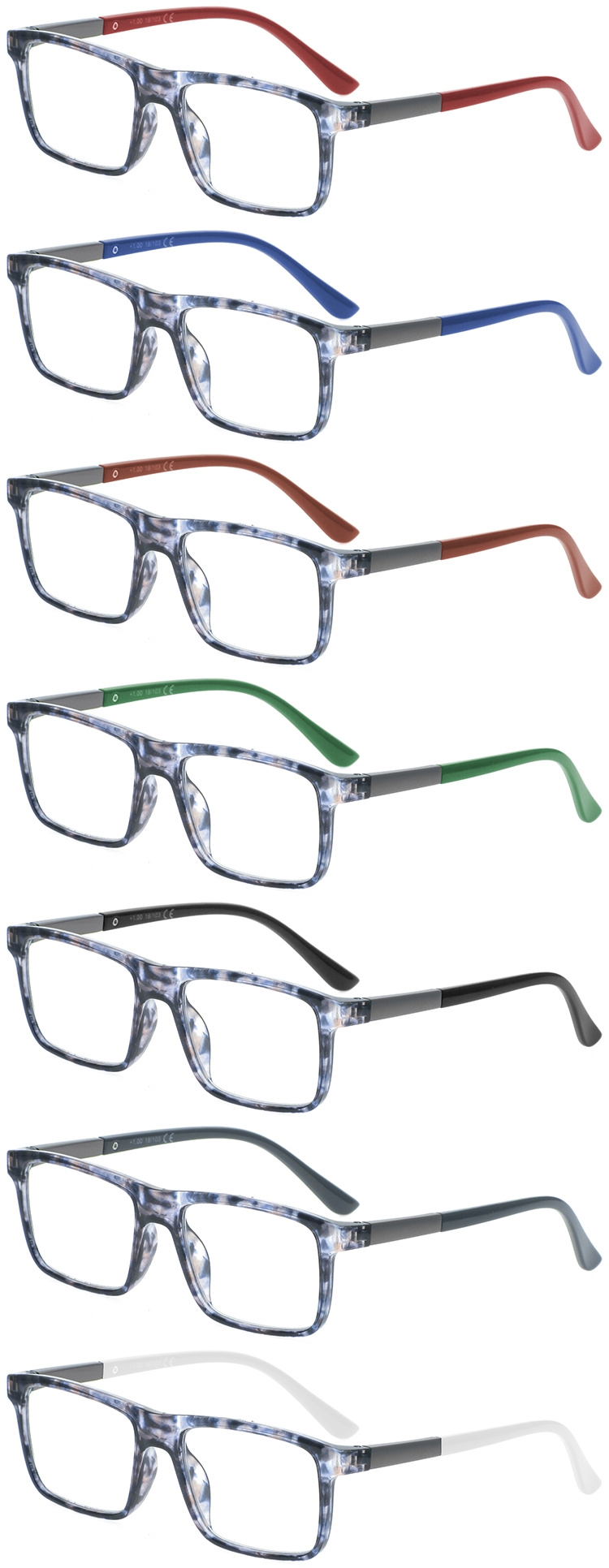 DRP322080 Unisex PC Presbyopia Reading Glasses with Custom Packaging (3)