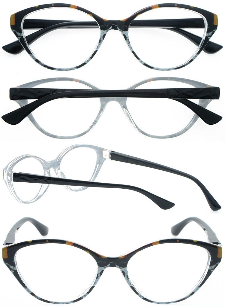 DRP322081 Hot Fashion Cateye Shape Granny Reading Glasses with Pattern Color (3)