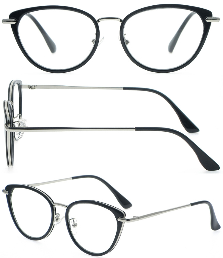 DRP322082 Ladies Style Metal PC Reading Magnifying Glasses with Cat Eye Frame (1)