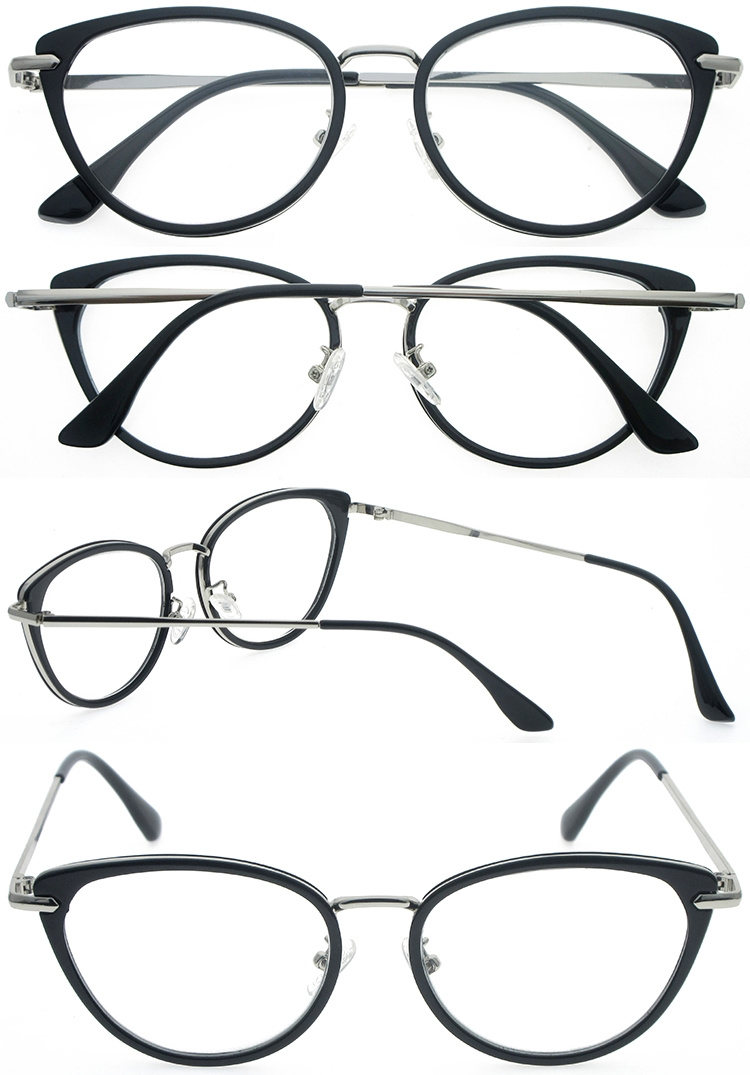 DRP322082 Ladies Style Metal PC Reading Magnifying Glasses with Cat Eye Frame (3)