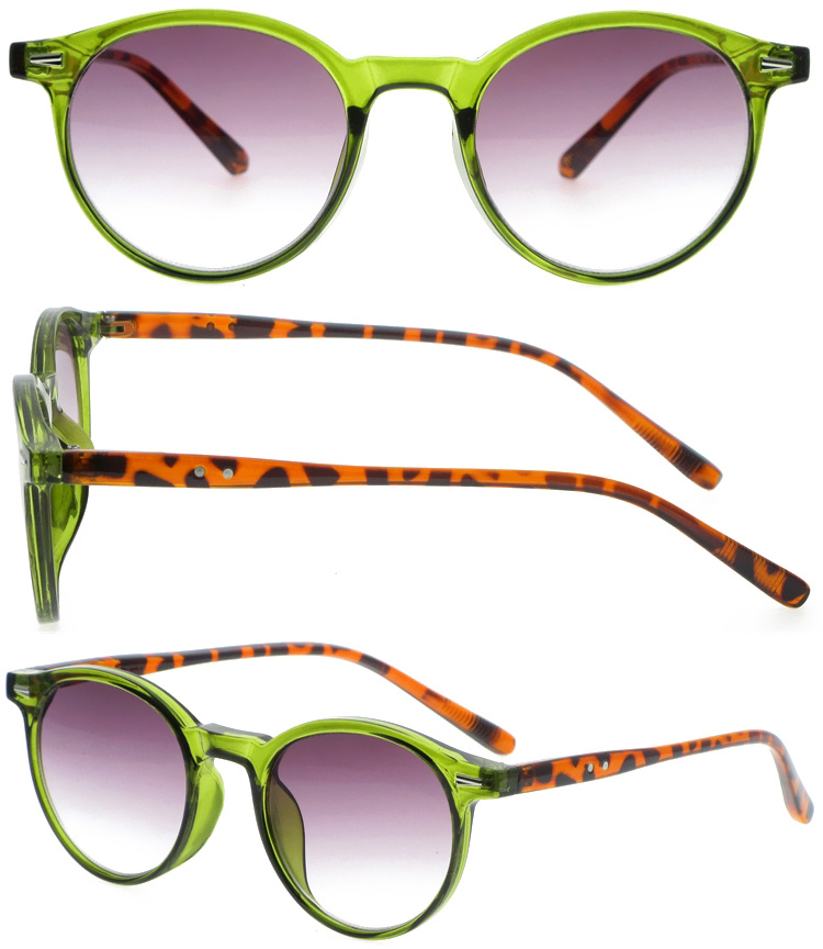 DRP439001 Hot Fashion Pattern Frame Sun Reading Glasses with Metal Hinge (1)