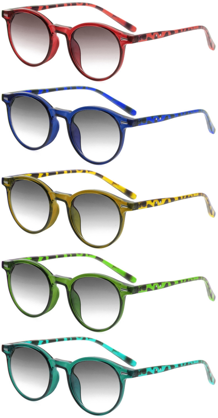 DRP439001 Hot Fashion Pattern Frame Sun Reading Glasses with Metal Hinge (2)