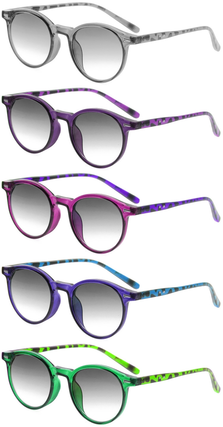 DRP439001 Hot Fashion Pattern Frame Sun Reading Glasses with Metal Hinge (3)