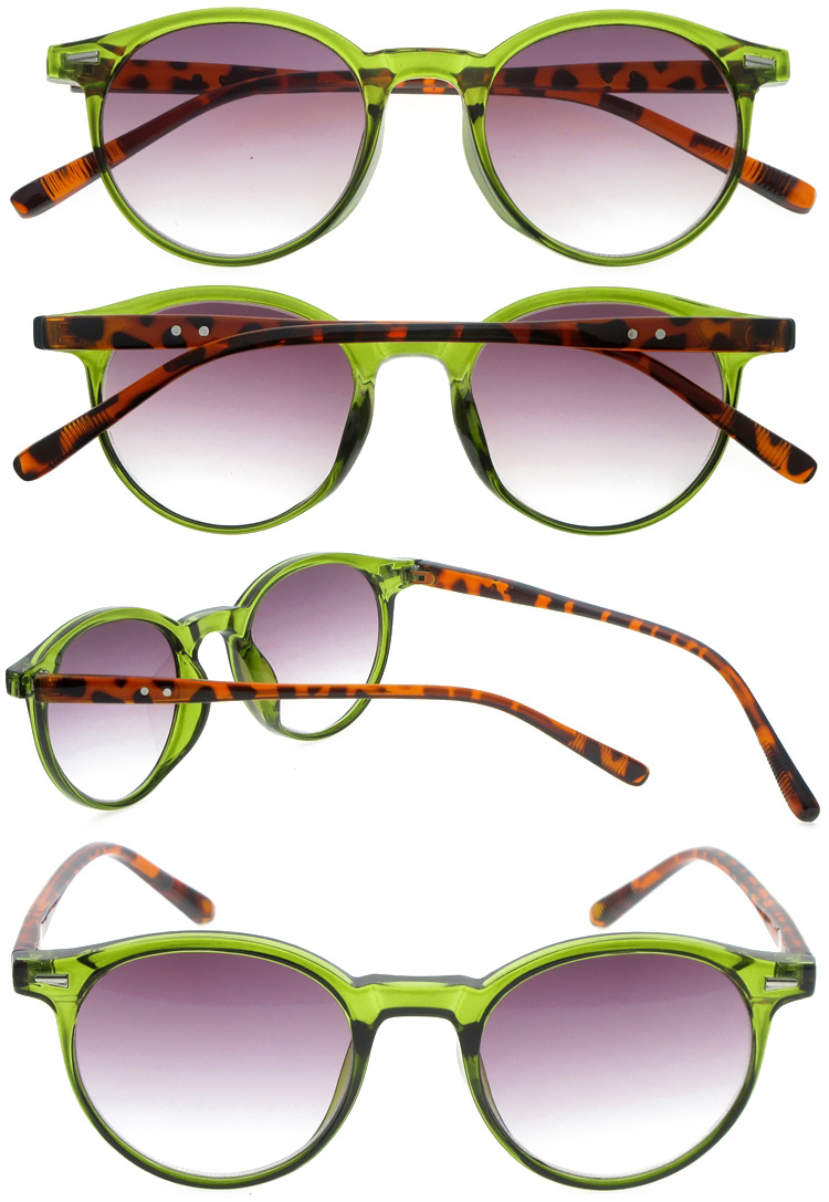 DRP439001 Hot Fashion Pattern Frame Sun Reading Glasses with Metal Hinge (4)