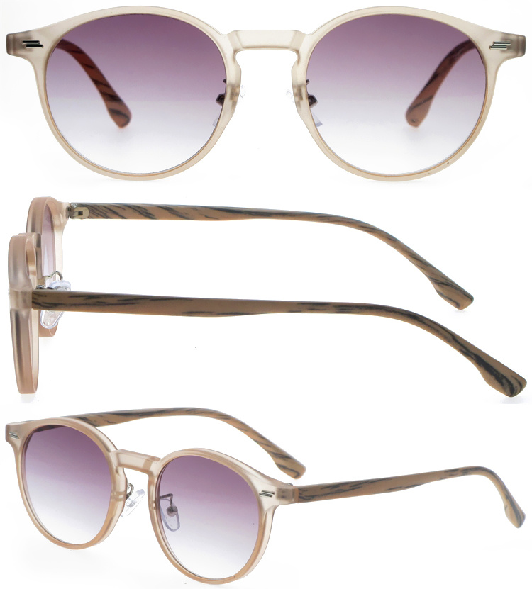 DRP439002 Vintage Wood Pattern Sun Reader Eyeglasses with Custom Design (1)
