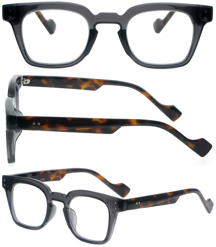 DRP439003 Hot Retro Thick Frame Plastic Reading Spectacles Readers with Metal Hinge (1)