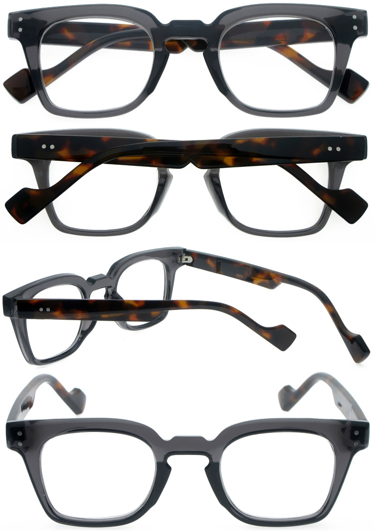DRP439003 Hot Retro Thick Frame Plastic Reading Spectacles Readers with Metal Hinge (3)