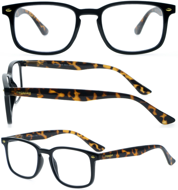 DRP439012 Unisex Custom Prescription Glasses Reader with Vintage Style (1)